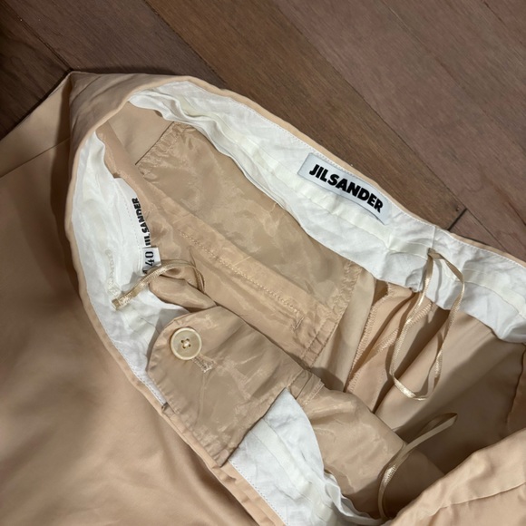 Jil Sander cream/nude women’s pants size 40 or medium - Picture 2 of 7
